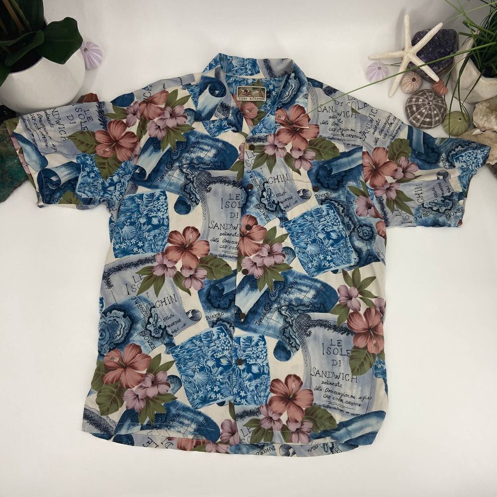 Vintage Hawaiian Aloha Shirt Tori Richard